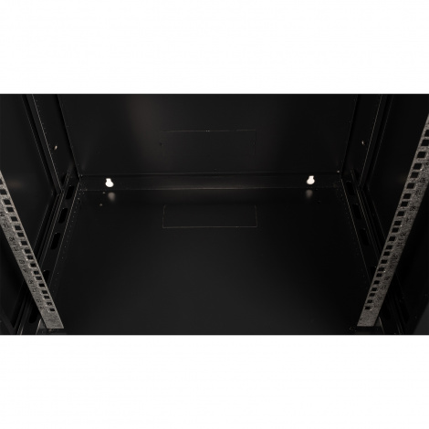 Шкаф 19" телекоммуникационный настенный,  18U 901x600х450 мм, дверь стекло, черный